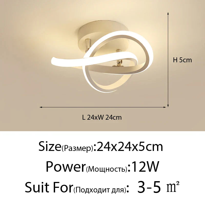 DecorBites™ LED Ceiling Lights: Modern Illumination for Home Living Room Bedroom Aisle Balcony