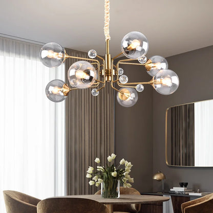 Decorbites™ Glas-Blase-Kronleuchter: Vintage-Industrial-Lampe für Wohnzimmer, Küche und Kücheninsel
