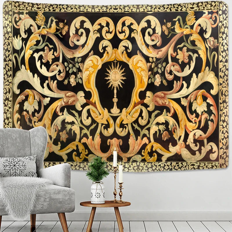 Decobites Psychedelic Bohemian Plant Tapestry Wall Hanging for Living Room Bedroom Decor