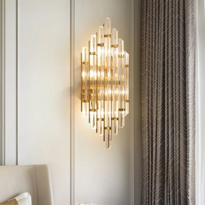 DecorBites™ Elegant Crystal Wall Lamp for Living Room, Bedroom, and Aisle Lighting