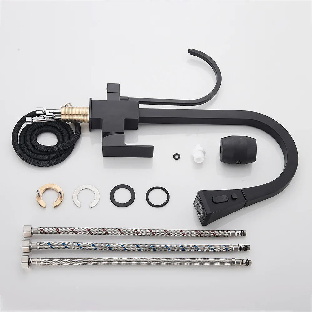Decorbites™ Zweihand-Wasserfilter-Küchenarmatur Deckenmontiert 360° Drehbarer Mischbatterie