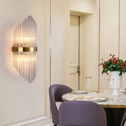 DecorBites™ Glass Rod Crystal Wall Lamp: Modern Nordic Light Luxury for Bedroom, Living Room