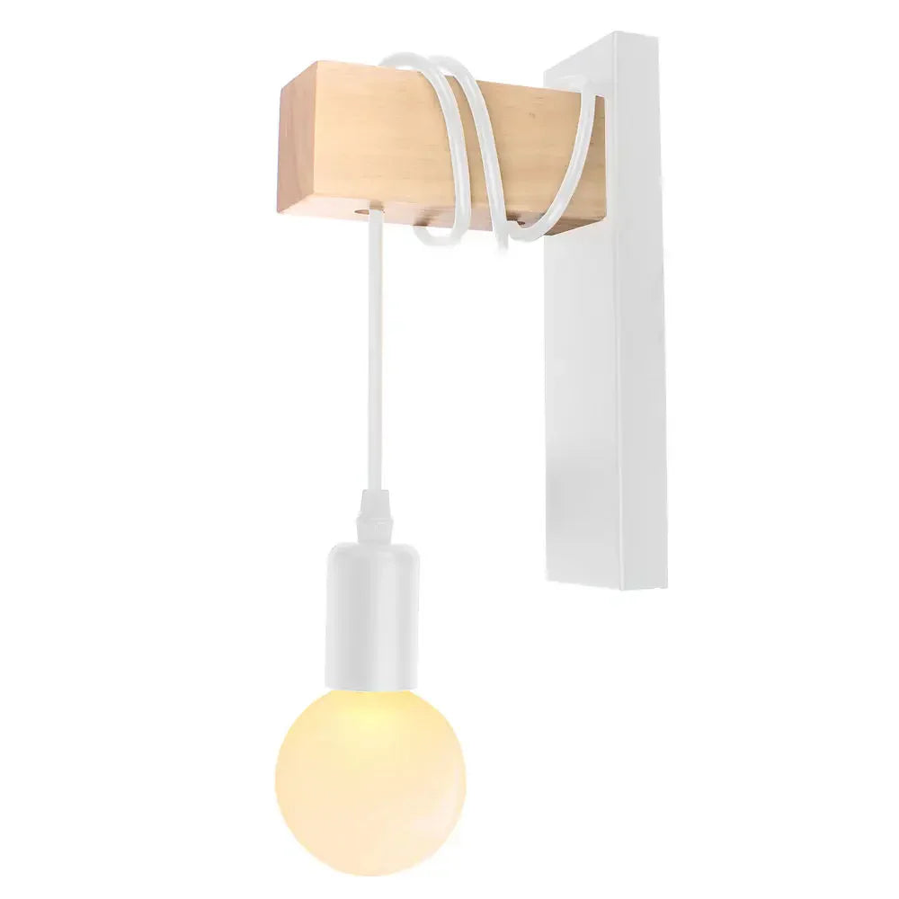 Decorbites™ Luz de Pared con Polea Industrial - Aplico de Pared Retro para Loft en Hogar, Café, Bar