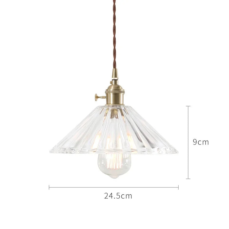 Lámparas Colgantes de Vidrio Decorbites™: Estilo Nórdico Japonés, Lámpara LED Industrial Vintage para Hogar, Bar, Café