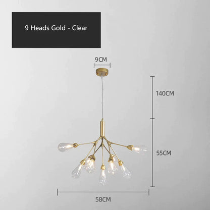 DecorBites™ Elegant Firefly Chandelier - Luxury Nordic Bedroom & Restaurant Lighting