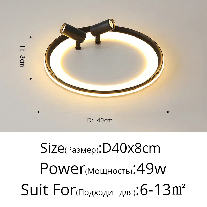 DecorBites™ LED Chandelier: Modern Indoor Lighting Fixture for Bedroom, Living Room, Kitchen & Showroom