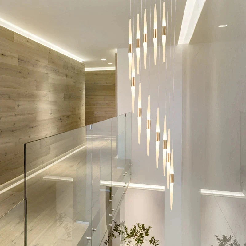 Decorbites™ Lámpara de Araña LED: Impresionante Luz de Techo para Sala de Estar, Dormitorio, Cocina en Estilo Loft, Accesorio Colgante Largo