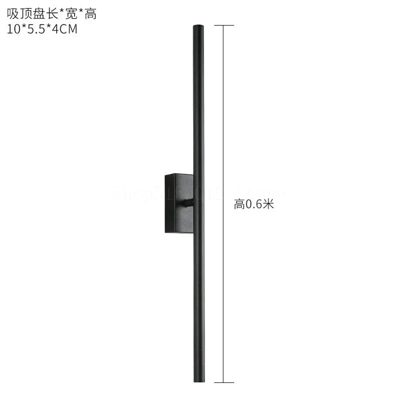 Aplique de pared LED DecorBites™ con tubos metálicos lineales dorados para espejos de baño y sala de estar modernos