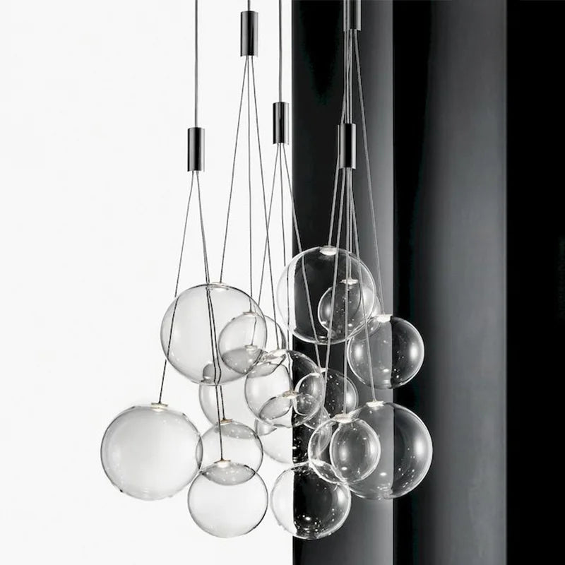 DecorBites™ Bubble Glass Pendant Light: Stylish Nordic Home Decor Lighting