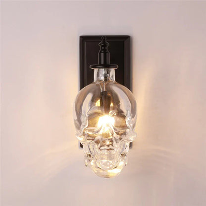 Decorbites™ Glas-Schädel-Wandleuchte: Nordisch-industrielle Vintage-LED-Wandleuchte für Wohnzimmer & Schlafzimmer.