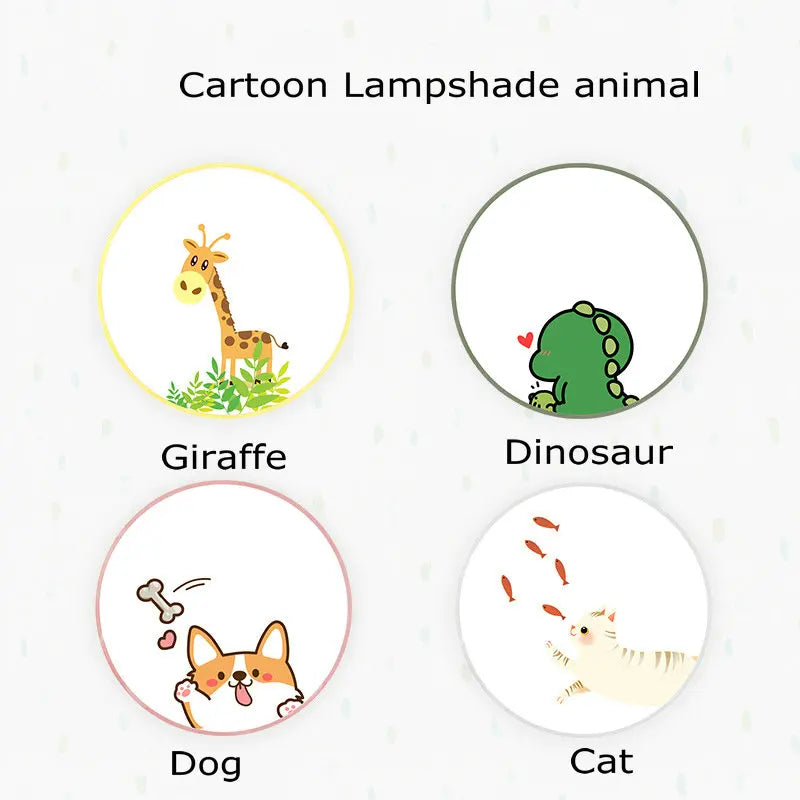 DecorBites™ Kids Cartoon Acrylic Ceiling Light with Remote Control LED Girl Children's Room Lighting