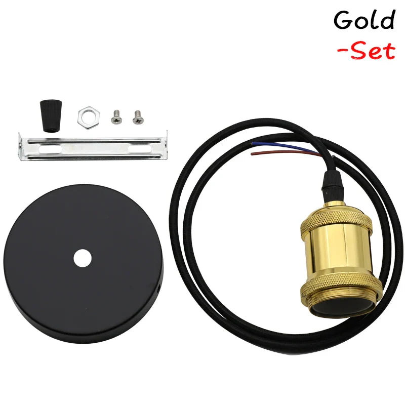 Lámpara colgante industrial Decorbites™ E27 titular de bombilla Edison 90-265V decoración de hogar estilo loft
