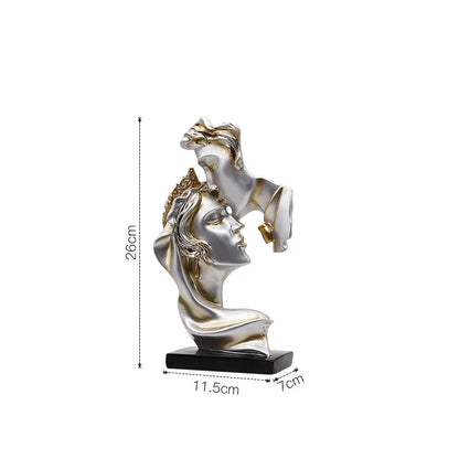 DecorBites™ Gold Resin Sculpture | Nordic Luxury Technology Decor for Home & Office