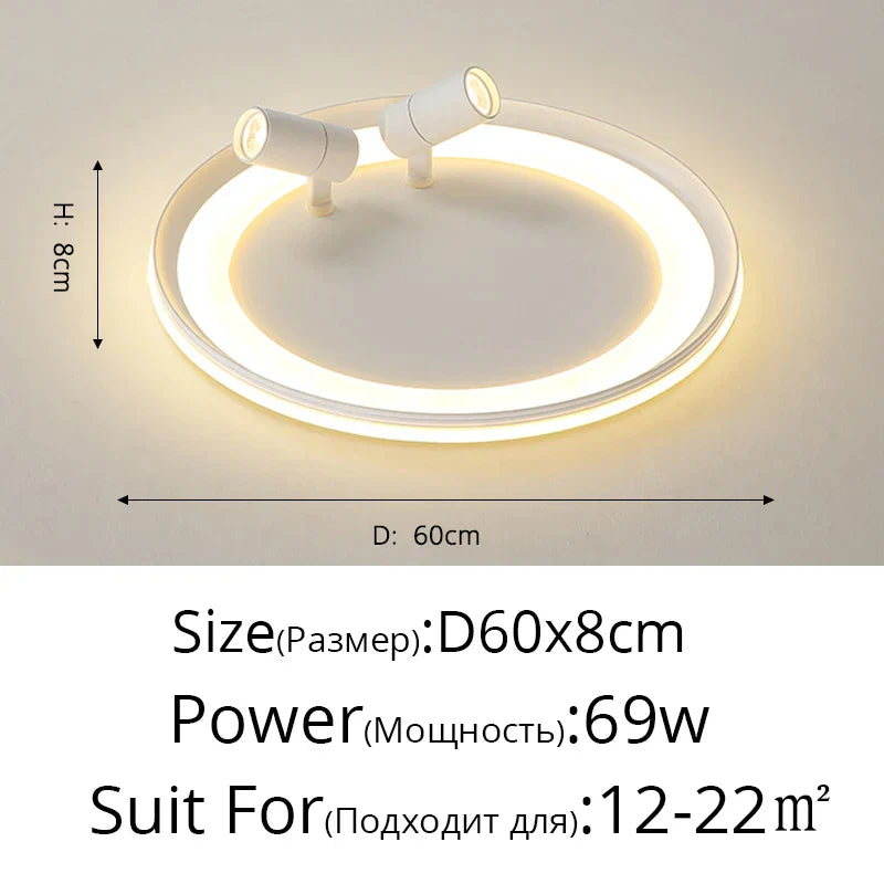 DecorBites™ LED Chandelier: Modern Indoor Lighting Fixture for Bedroom, Living Room, Kitchen & Showroom