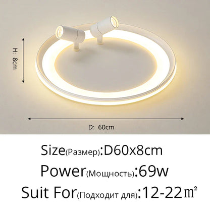 DecorBites™ LED Chandelier: Modern Indoor Lighting Fixture for Bedroom, Living Room, Kitchen & Showroom