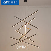 Lámparas de araña LED™ Decorbites para salón de escaleras, sala de estar, comedor, accesorio de iluminación interior