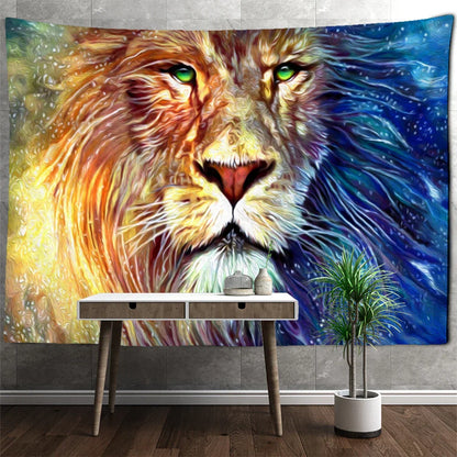 Colorful Lion Tapestry Wall Hanging Bohemian Style Hippie Decobites Home Decor