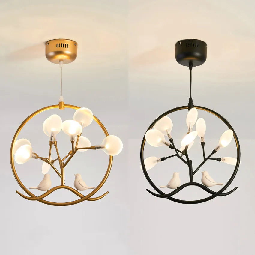DecorBites™ Gold Glass Ball Chandelier Nordic Design for Home Dining Kitchen Restaurant Hallway