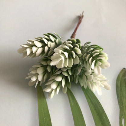 Paquete de estambres de bayas verdes DecorBites™ para decoración navideña y envoltorio de regalos DIY