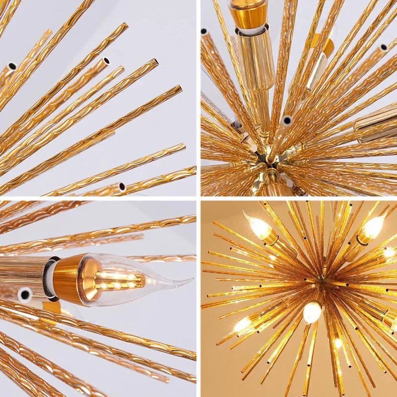 DecorBites™ Dandelion Sea Urchin Chandelier LED Indoor Lighting.