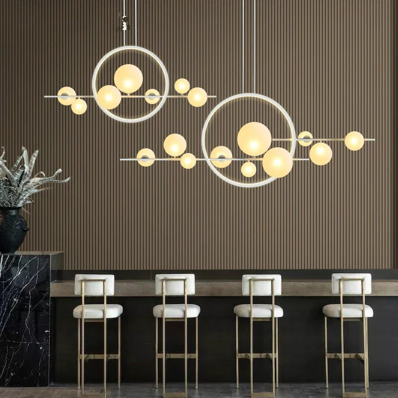 Lámpara de araña LED con bola de cristal DecorBites™ para decoración del hogar e iluminación interior