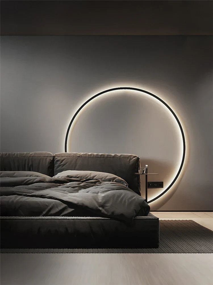 DecorBites™ LED Ring Wall Lamp: Minimalist Living Room Decor & Atmosphere Light