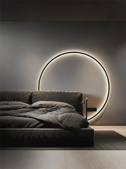 DecorBites™ LED Ring Wall Lamp: Minimalist Living Room Decor & Atmosphere Light