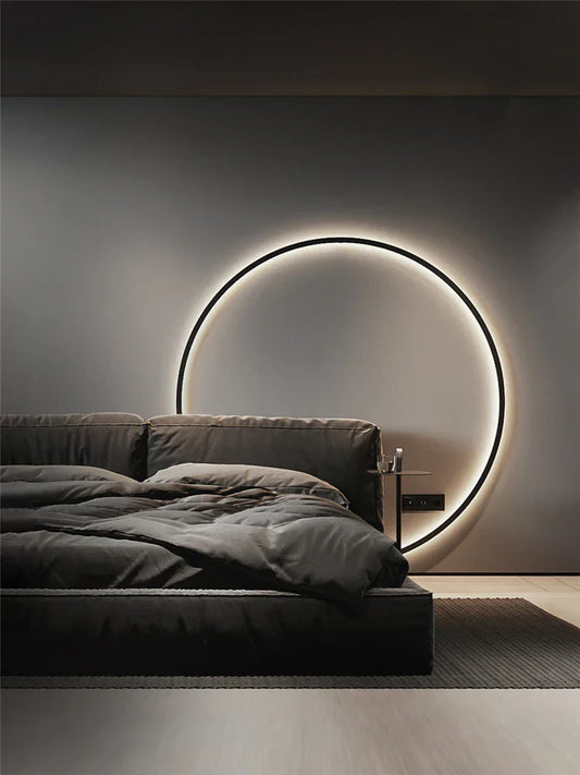 DecorBites™ LED Ring Wall Lamp: Minimalist Living Room Decor & Atmosphere Light