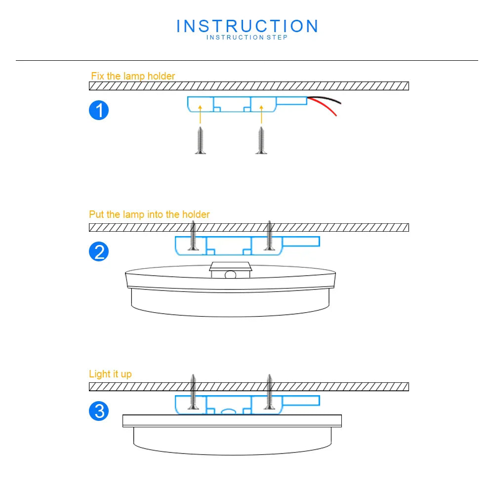 DecorBites™ LED Ceiling Light: Modern Ultra-thin Panel, 6-48W, Surface Mounted for Living Room