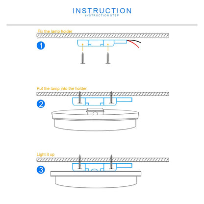 DecorBites™ LED Ceiling Light: Modern Ultra-thin Panel, 6-48W, Surface Mounted for Living Room