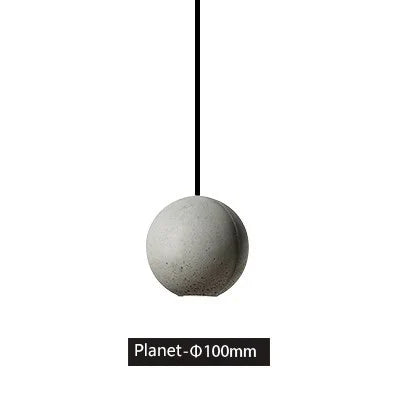 DecorBites™ Industrial Moon Cement Pendant Light for Kitchen, Bar, and Bedside
