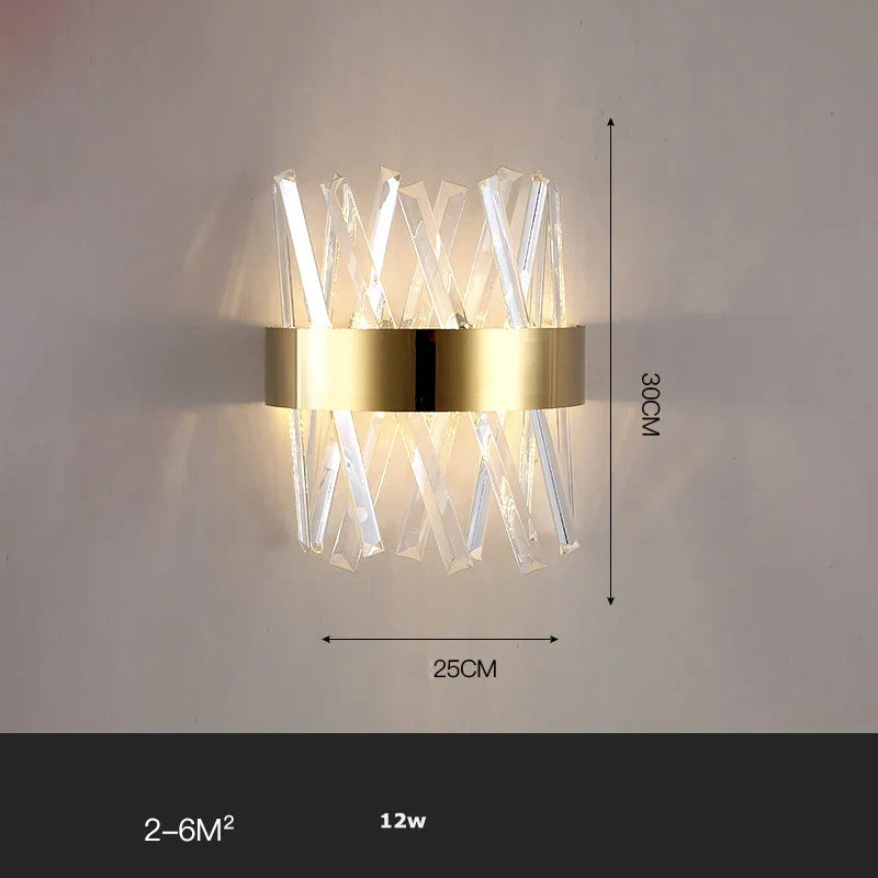 Decorbites™ Gold Schwarz LED Wandleuchte für Schlafzimmer Flur