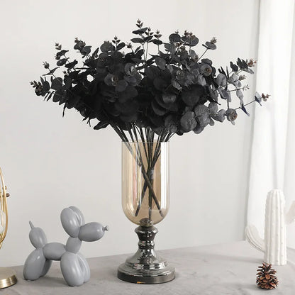 DecorBites™ Eucalyptus Flower Arrangement Material for Plant Wall with Big Handle & Bundled Plastic