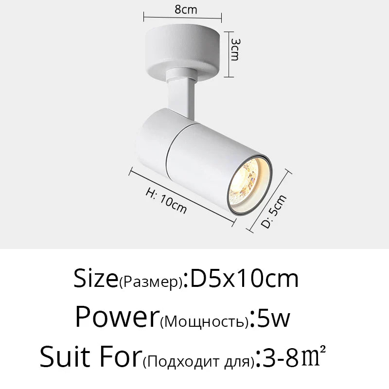 Decorbites™ Focos LED de Ángulo Ajustable para Techos, Luces para Pared de Fondo y Pasillo