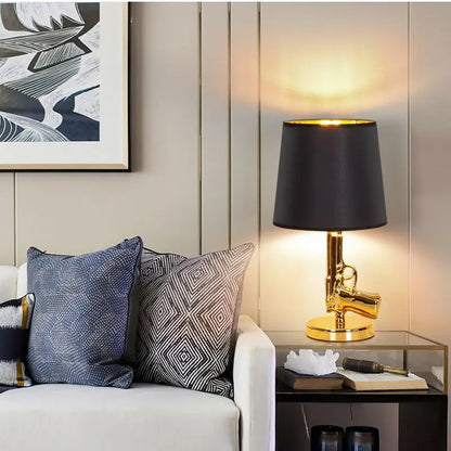DecorBites™ Gold AK47 Floor Lamp: Modern Resin Night Light for Home Decor