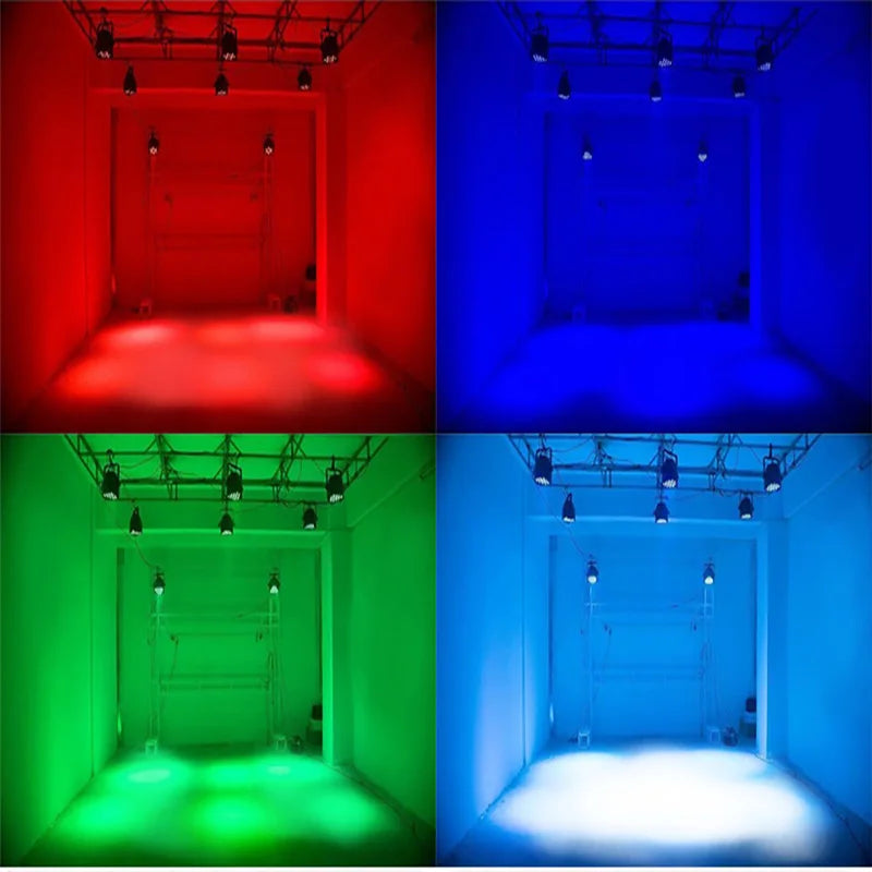 Decorbites™ Luces LED Par RGBW Lavado Estroboscópico Efecto de Iluminación para DJ y Escenario
