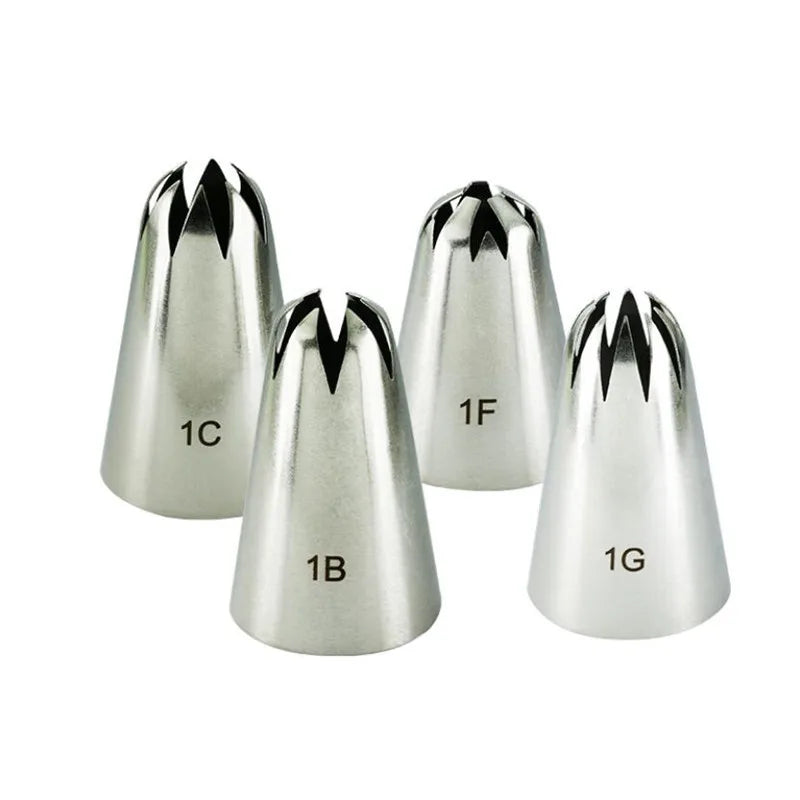 DecorBites™ Large Stainless Steel Pastry Tips Set for Cake Decorating and Baking