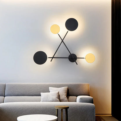 ديكوربايتس™ مصباح حائط LED دوار قابل للتعديل مع مفتاح، تركيبات حديثة للممر والدرج