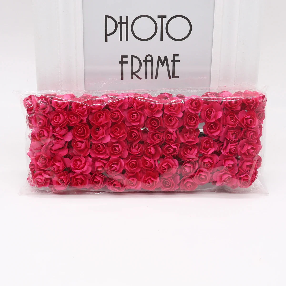 DecorBites™ 144 piezas de flores de papel artificiales de 2 cm para decoración de bodas y manualidades