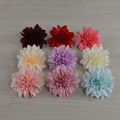 DecorBites™ Dahlia Flower Wedding Decoration Woolen Chrysanthemum Wreath Bouquet