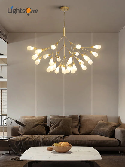 DecorBites™ Elegant Firefly Chandelier - Luxury Nordic Bedroom & Restaurant Lighting