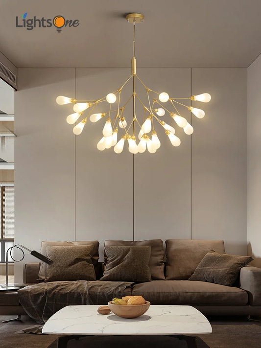 DecorBites™ Elegant Firefly Chandelier - Luxury Nordic Bedroom & Restaurant Lighting