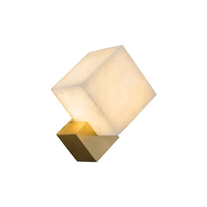 DecorBites™ Jade Wall Lamps: Modern LED Square Marble Lighting Fixtures for Home Decor