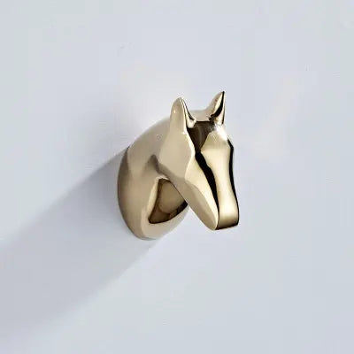 DecorBites™ Brass Robe Hooks Towel Holder Wall Mount Coat Hat Bag Hanger