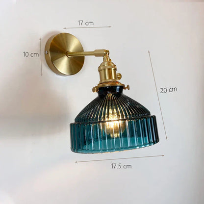 DecorBites™ Glass Shade Modern LED Indoor Wall Sconce Lamp With Switch