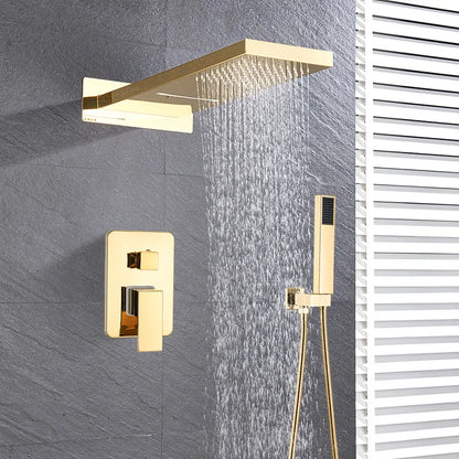 DecorBites™ Brass Shower Faucet Set with Handshower and Mixer Valve