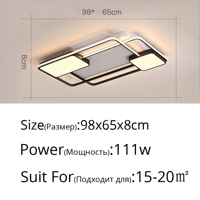 DecorBites™ LED Chandelier: Modern Dimmable Light for Living Room, Kitchen, and Aisle