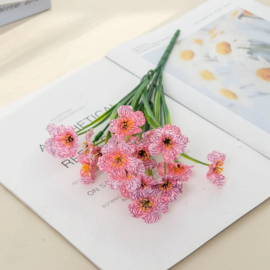 DecorBites™ Artificial Cherry Blossom Wall Flowers - Home Garden Wedding Decor