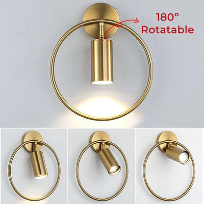 DecorBites™ LED Wall Lamp: 180º Rotation Bedside Sconce, Indoor Lighting Fixture, E27 Bulb Home Decor