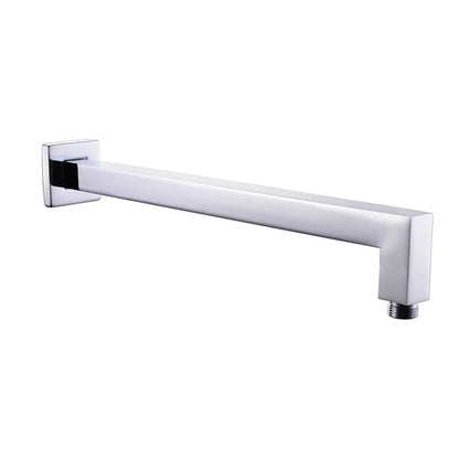 DecorBites™ Bright Chrome LED Rainfall Shower Head: Color Changing Brass Rectangular Shower Faucet